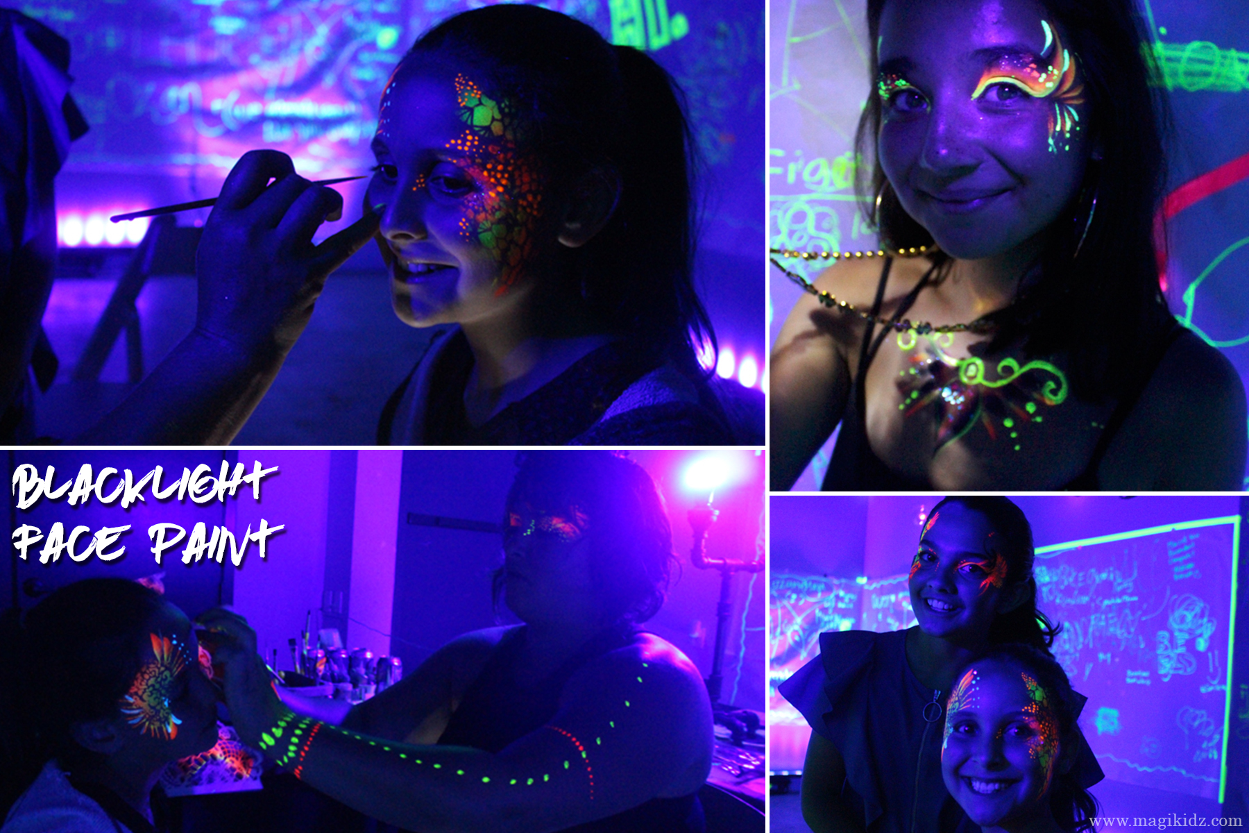 Blacklight Facepaint - MagiKidz